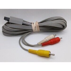 Nintendo Wii Original OEM RVL-009 AV Cable Cords Composite Audio Video